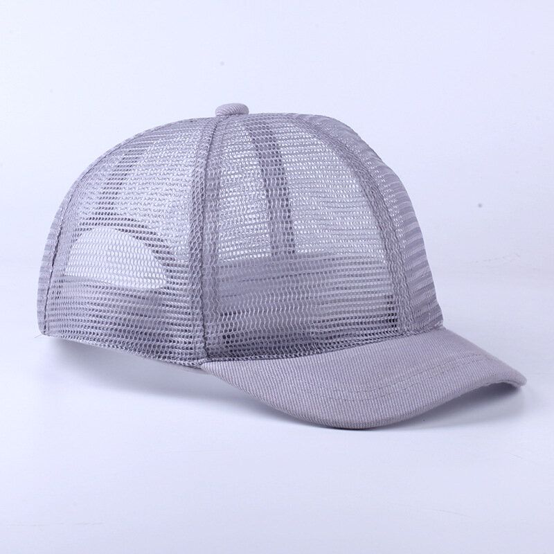 Atmungsaktive Verstellbare Kurzgekrümmte Unisex-baseballkappen Aus Mesh