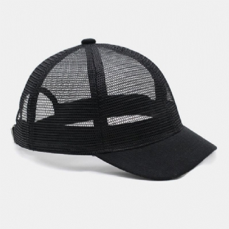 Atmungsaktive Verstellbare Kurzgekrümmte Unisex-baseballkappen Aus Mesh