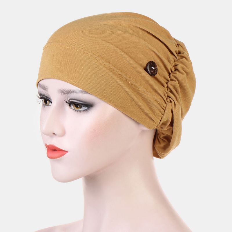 Beanie-mütze Mehrfarbig Chemotherapie-mütze Knopf Montierbare Ohren Anti-legging