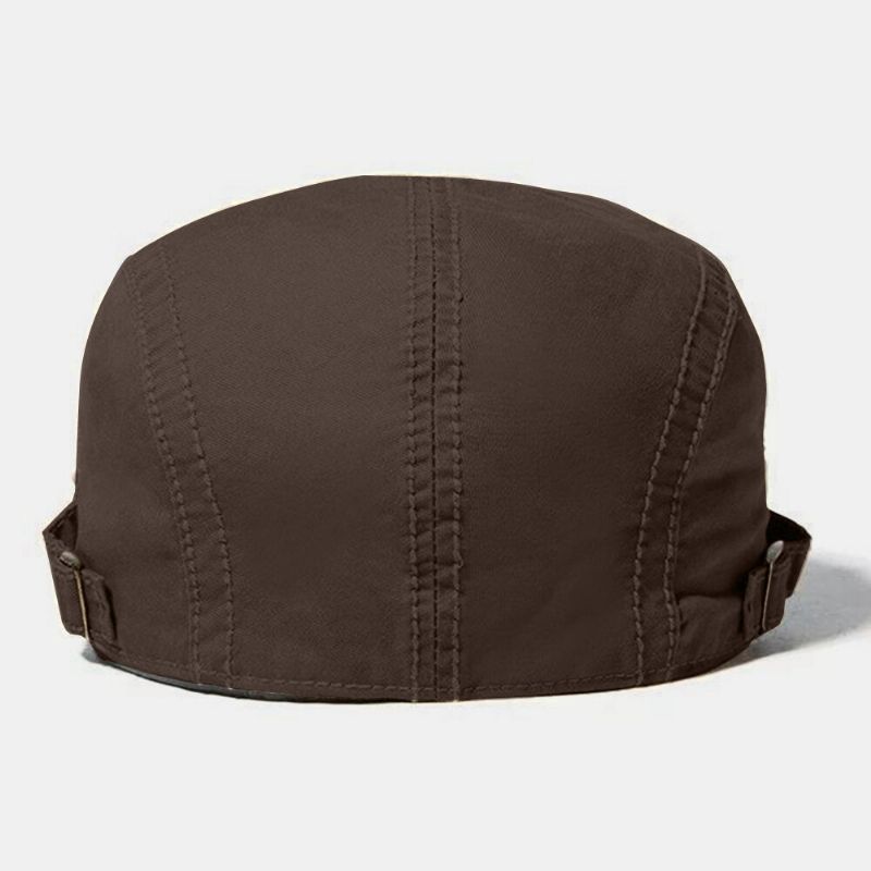 Collrown Herren Farblich Passende Nähte Patch Barets Outdoor Casual Sonnenschutz Verstellbare Schiebermützen