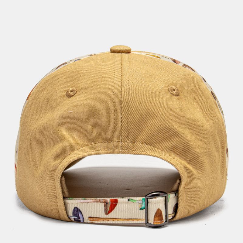 Collrown Unisex Mushroom Patch Muster Patchwork Mode Persönlichkeit Sonnenschutz Baseballmütze