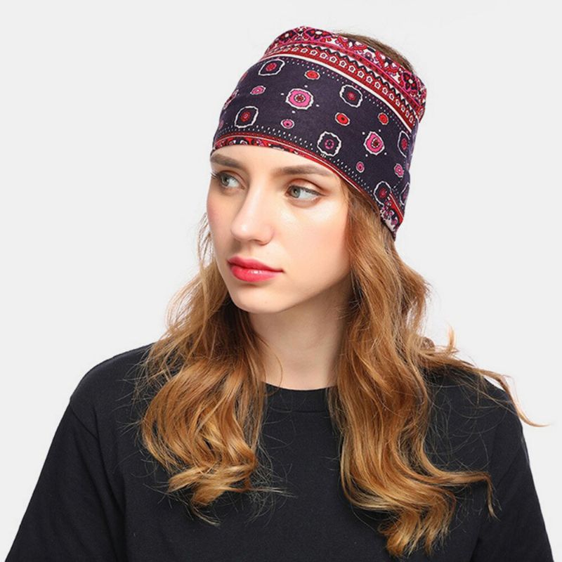 Damen Blumenmütze Beanie Schal Turban Head Wrap Cap