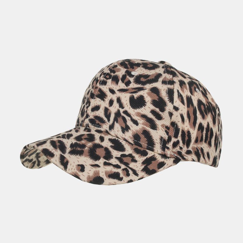 Damen Herren Leopard Baseball Cap Atmungsaktiver Sonnenhut