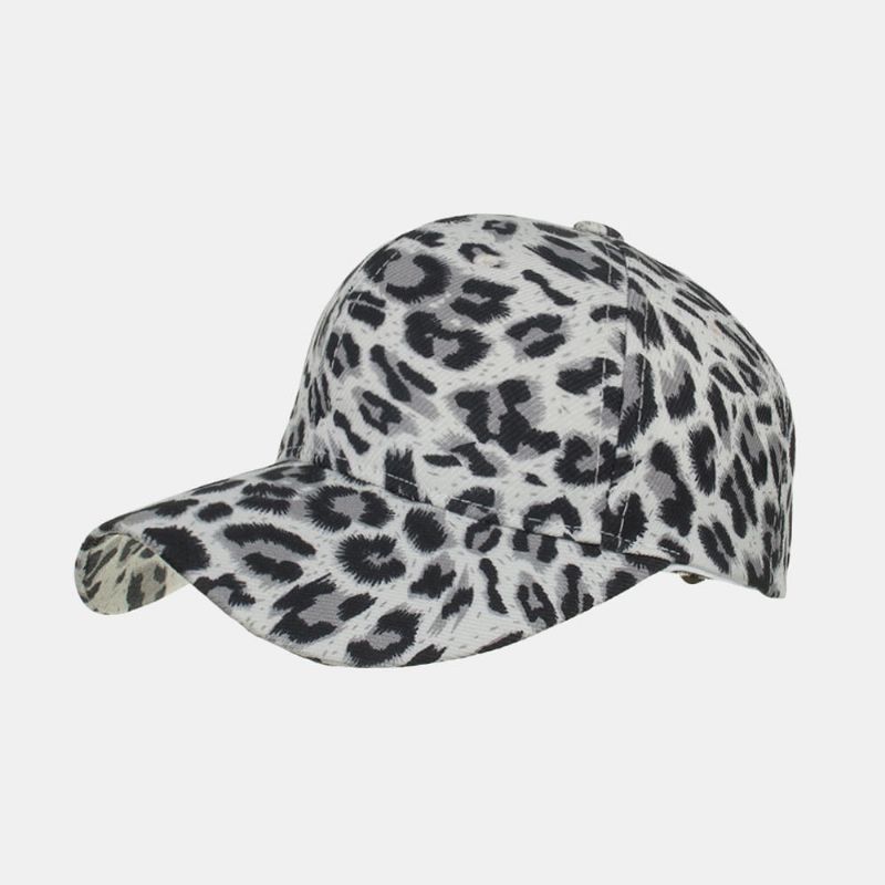 Damen Herren Leopard Baseball Cap Atmungsaktiver Sonnenhut