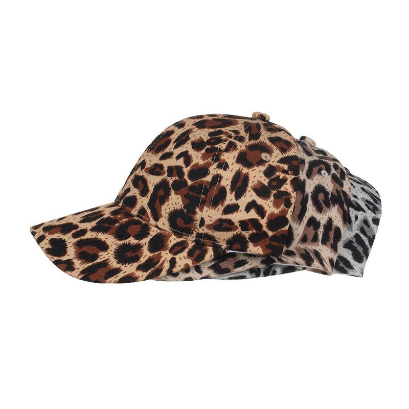 Damen Herren Leopard Baseball Cap Atmungsaktiver Sonnenhut