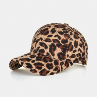 Damen Herren Leopard Baseball Cap Atmungsaktiver Sonnenhut