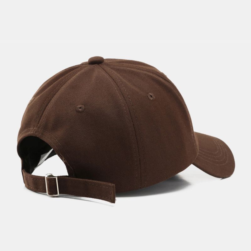 Dreidimensionale Unisex-baseballmütze Mit Buchstabenstickerei Gebogener Krempe Outdoor-sport Sonnenschutz Hut Sonnenhut