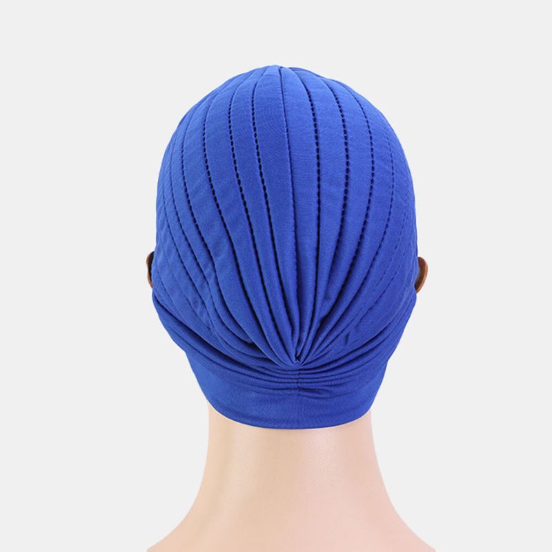 Einfarbige Beanie Im Nationalstil Ansteckbare Ohren Verhindern Strangulation Bandana