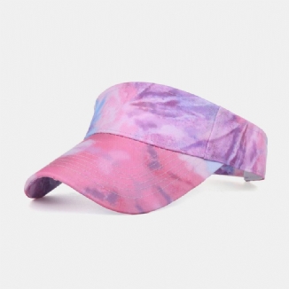 Frauen-farbe-tie-dye-drucken-baseballmütze-mode-sonnenschutz-leerer Zylinder