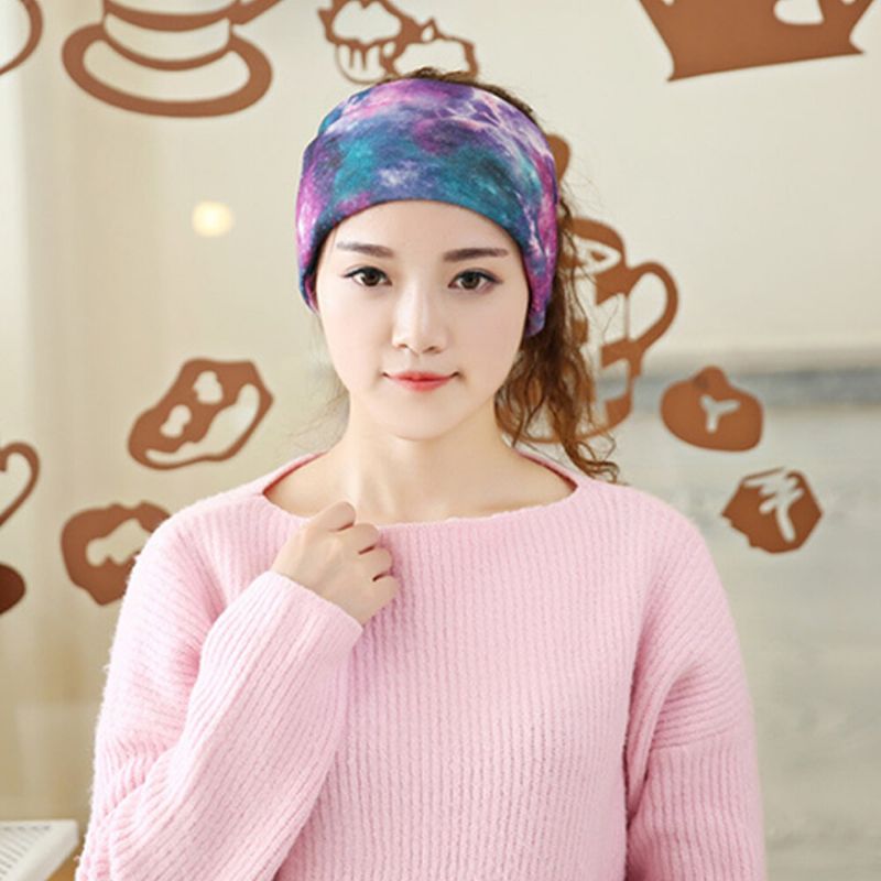 Frauen-mehrzweck-druck-turban-kappe Lässiger Sommer-außenhals-gamasche Gute Elastische Weiche Beanie-mütze