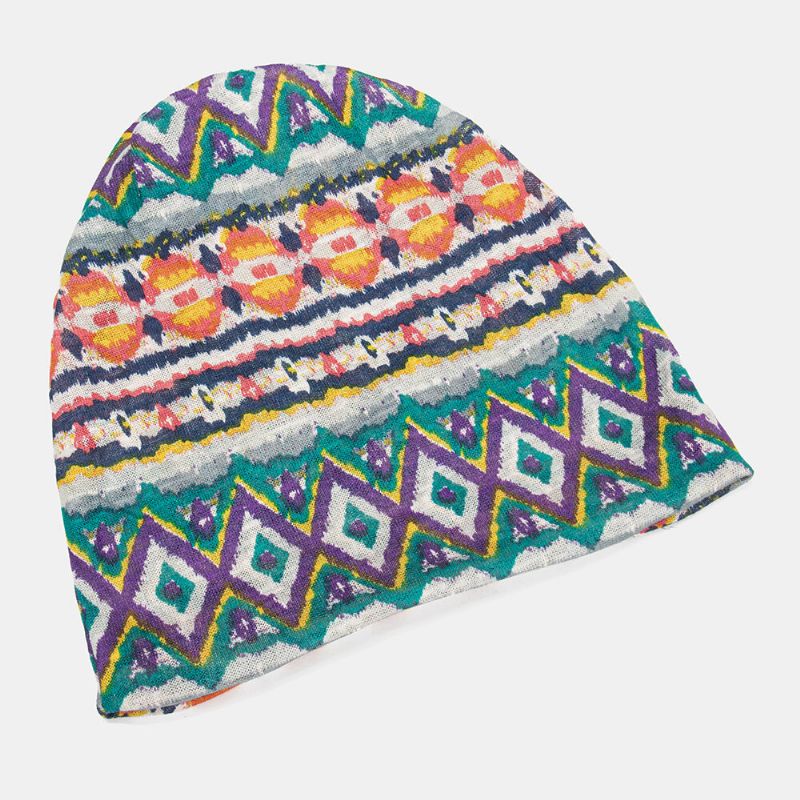 Frauen-mehrzweck-druck-turban-kappe Lässiger Sommer-außenhals-gamasche Gute Elastische Weiche Beanie-mütze