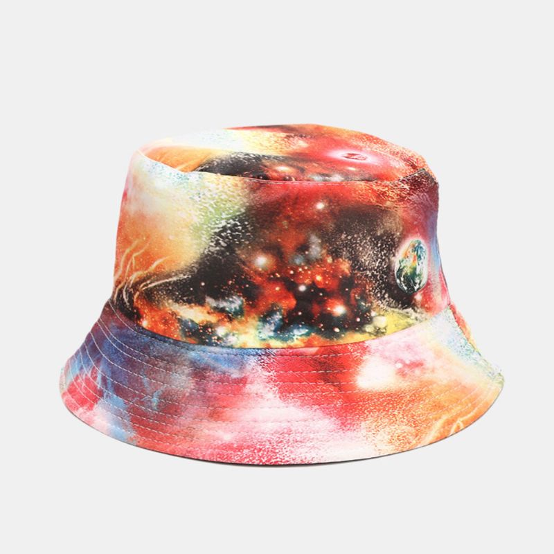 Graffiti Galaxy Fisherman Hat Fischerhut Aus Baumwolle Für Damen