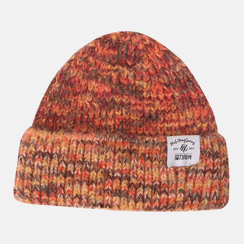 Grob Gestrickte All-match Warmth Beanie-mütze Für Damen