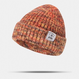 Grob Gestrickte All-match Warmth Beanie-mütze Für Damen