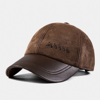 Herren Baseball Cap Retro Freizeit Outdoor Warm Verstellbare Schaffell-fahrermütze