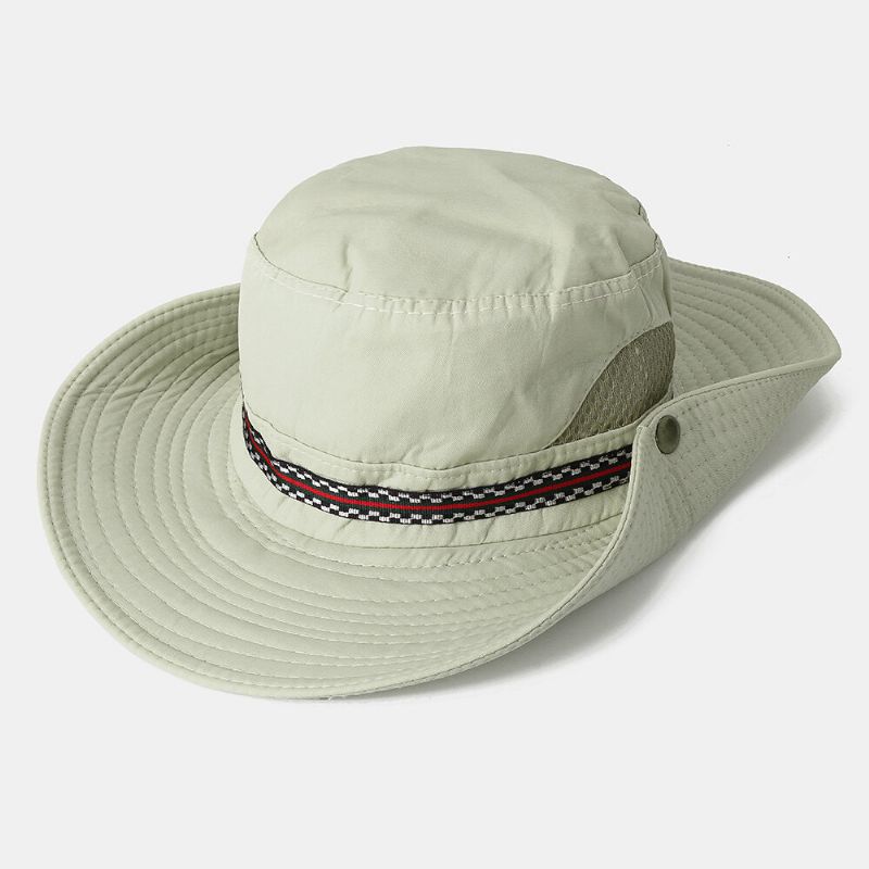 Herren Damen Schnell Trocknender Fisherman Bucket Hat Faltbarer Schirmhut Mit Stickerei