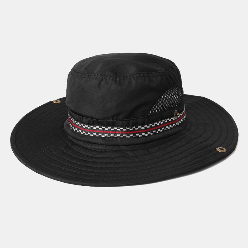 Herren Damen Schnell Trocknender Fisherman Bucket Hat Faltbarer Schirmhut Mit Stickerei