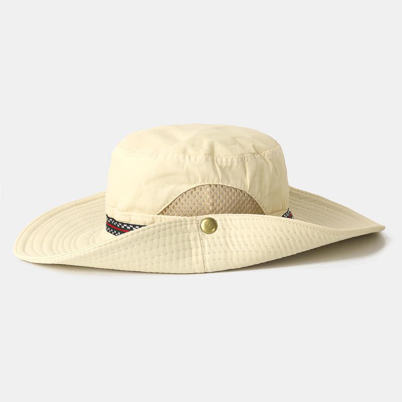 Herren Damen Schnell Trocknender Fisherman Bucket Hat Faltbarer Schirmhut Mit Stickerei