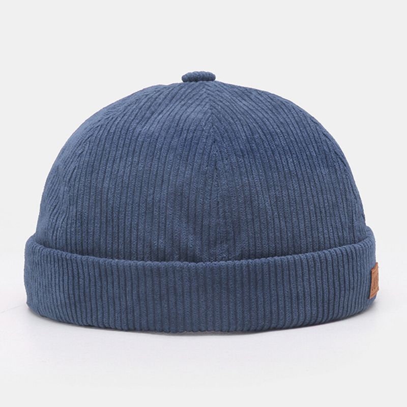 Herren-hut Für Vermieter Einfarbig Streifen Patchwork Verstellbar Totenkopf-mütze Beanie