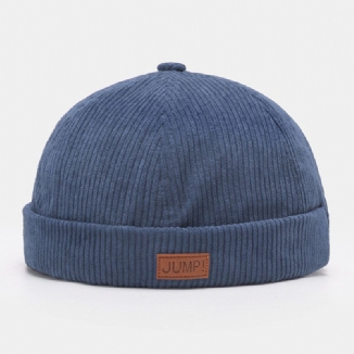 Herren-hut Für Vermieter Einfarbig Streifen Patchwork Verstellbar Totenkopf-mütze Beanie