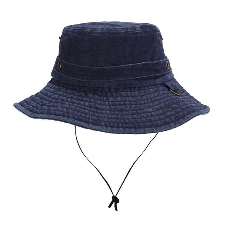 Herren Outdoor Casual Cotton Washed Old Bucket Hat Reise Fischerhut Sonnenhut