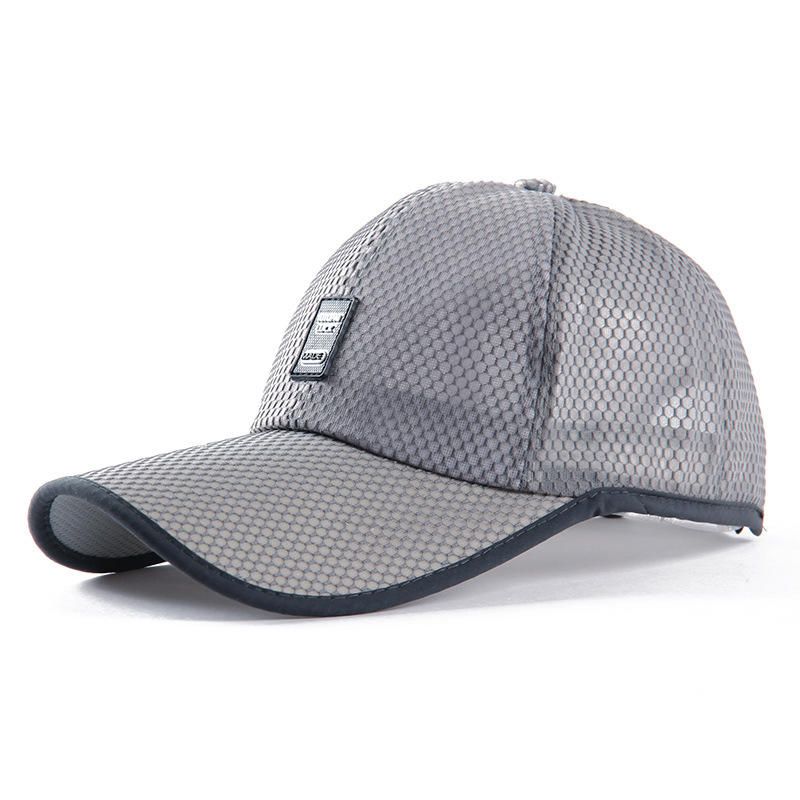 Lässige Mesh-kappe Mit Sonnenschutz Für Herren Dünne Atmungsaktive Baseballkappe