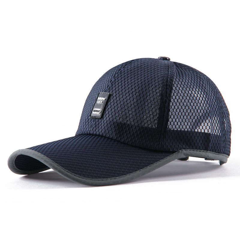 Lässige Mesh-kappe Mit Sonnenschutz Für Herren Dünne Atmungsaktive Baseballkappe