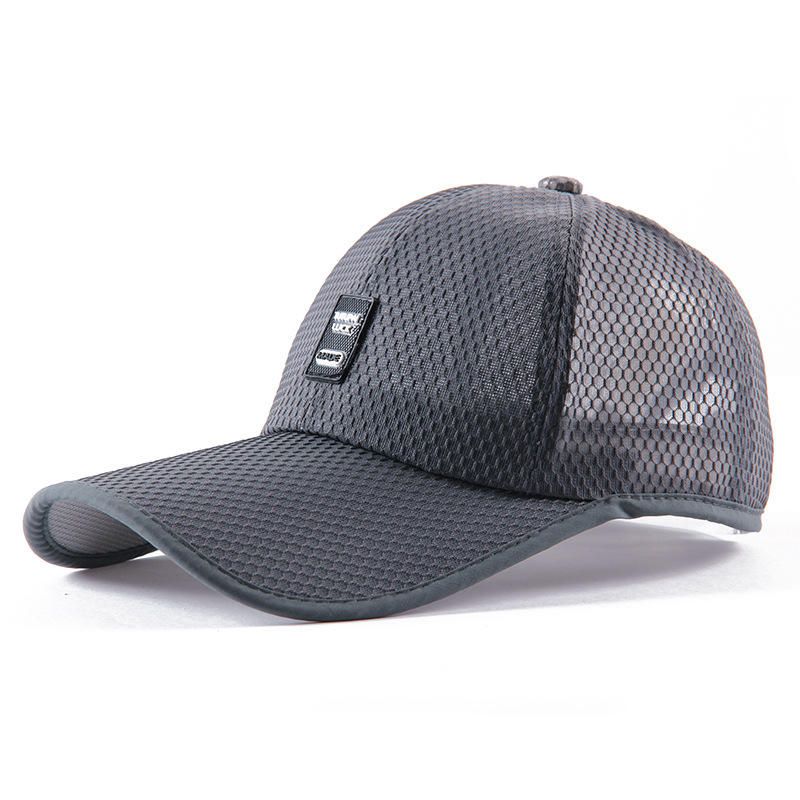 Lässige Mesh-kappe Mit Sonnenschutz Für Herren Dünne Atmungsaktive Baseballkappe