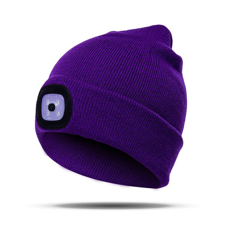 Led Light Beanie Mütze Strickmütze Jogging Night Walking