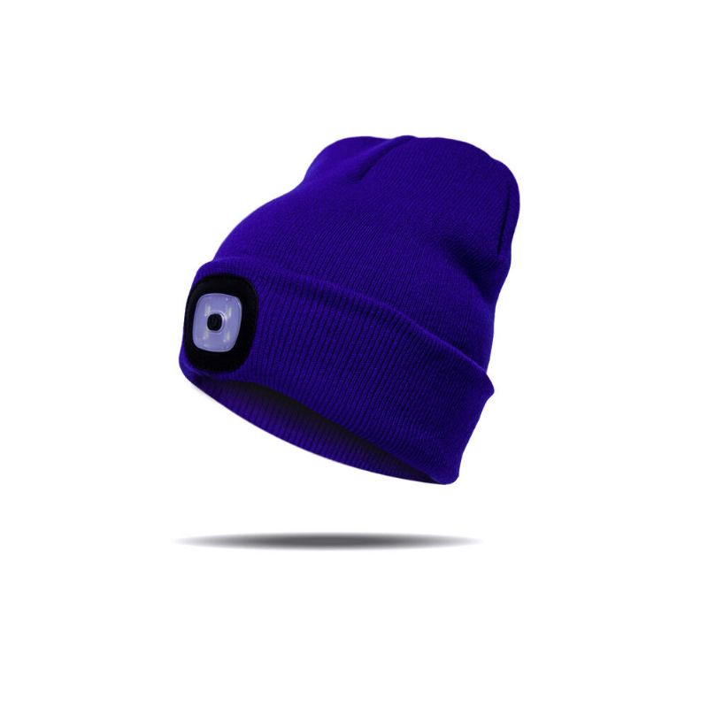 Led Light Beanie Mütze Strickmütze Jogging Night Walking