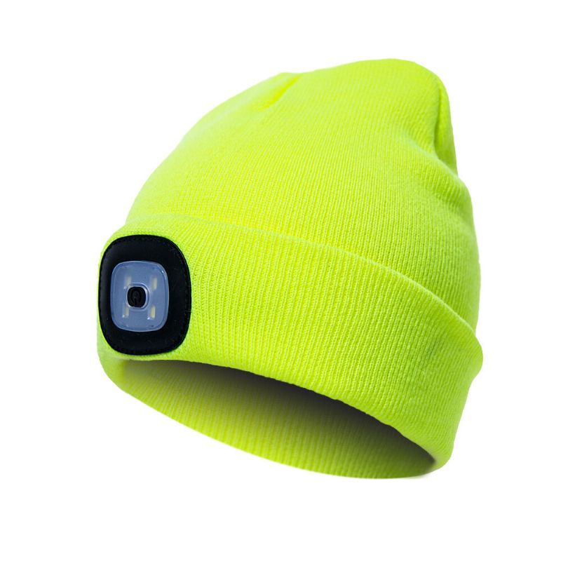 Led Light Beanie Mütze Strickmütze Jogging Night Walking