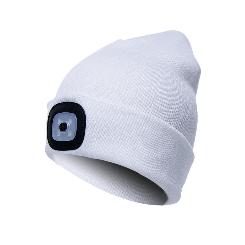 Led Light Beanie Mütze Strickmütze Jogging Night Walking