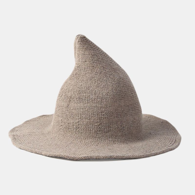 Lustiger Hexenhut Aus Kaschmirwolle Party Festival Gestrickter Fedora-hut