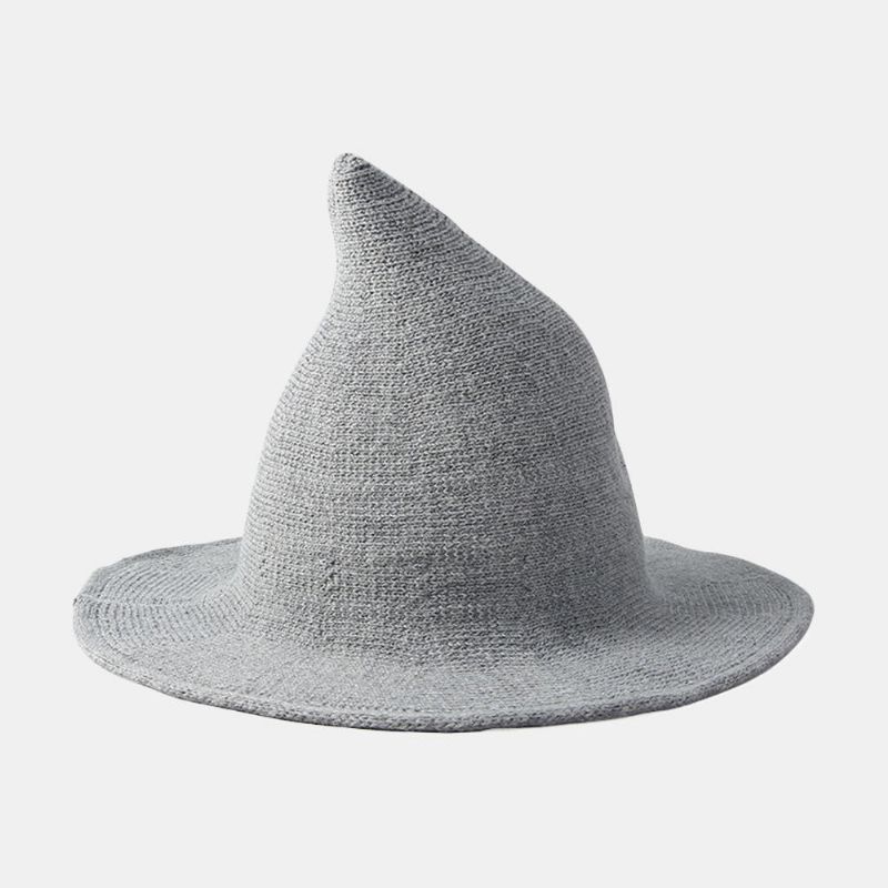 Lustiger Hexenhut Aus Kaschmirwolle Party Festival Gestrickter Fedora-hut