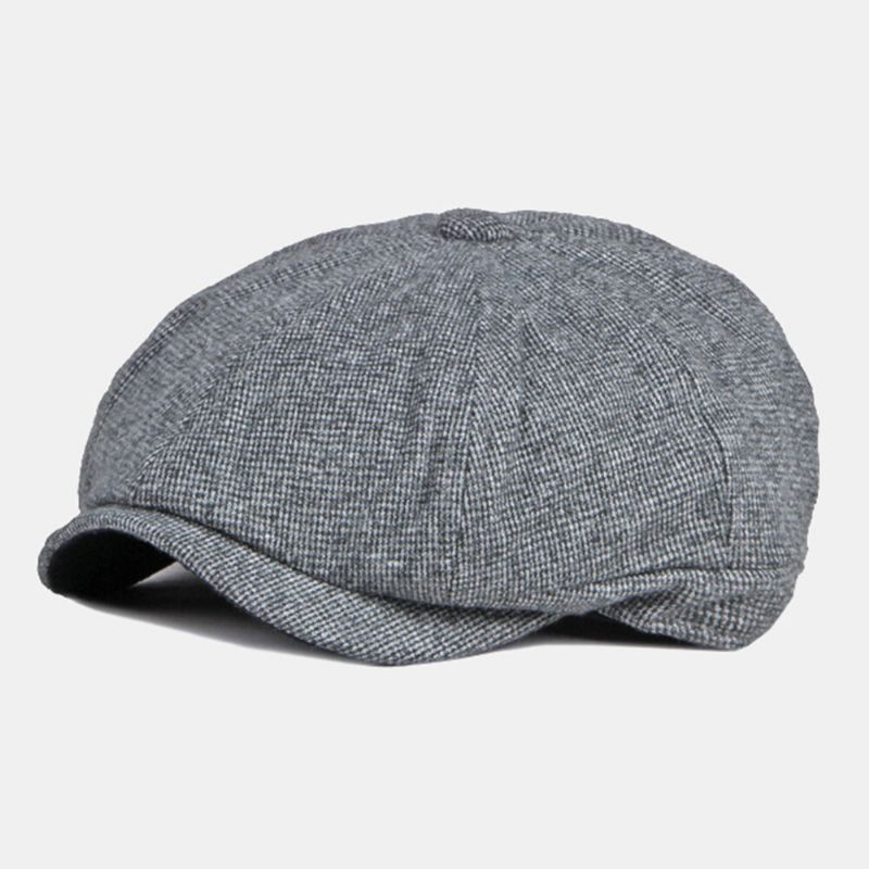 Männer Ballonmützen Britischer Casual Outdoor Sonnenschutz 8 Panel Ivy Cap Achteckiger Hut