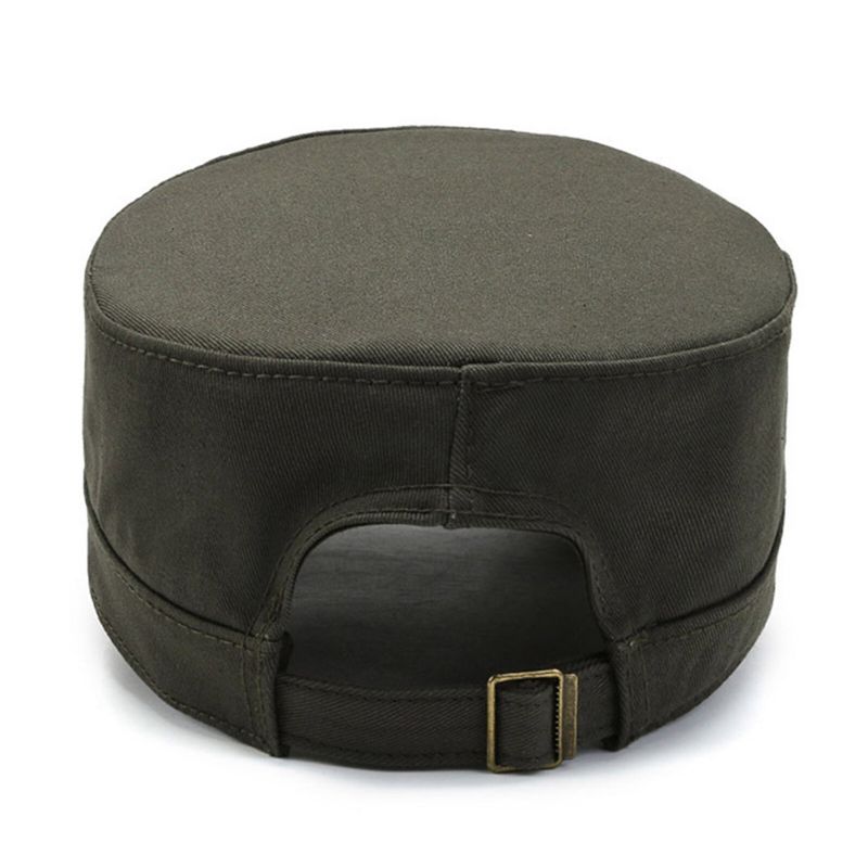 Männer Baumwolle Stickerei Einfarbig Outdoor-sonnenschutz Casual Vintage Military Caps Flache Hüte