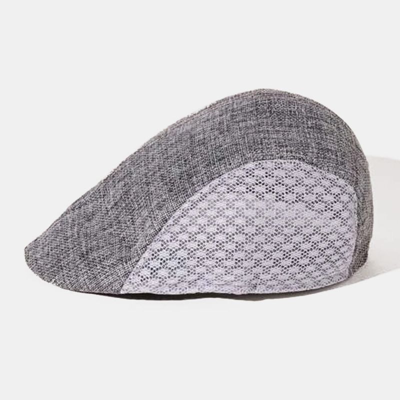 Männer Farblich Passende Berets Caps Mesh Atmungsaktiver Sommer Outdoor Casual Sonnenschutzhut