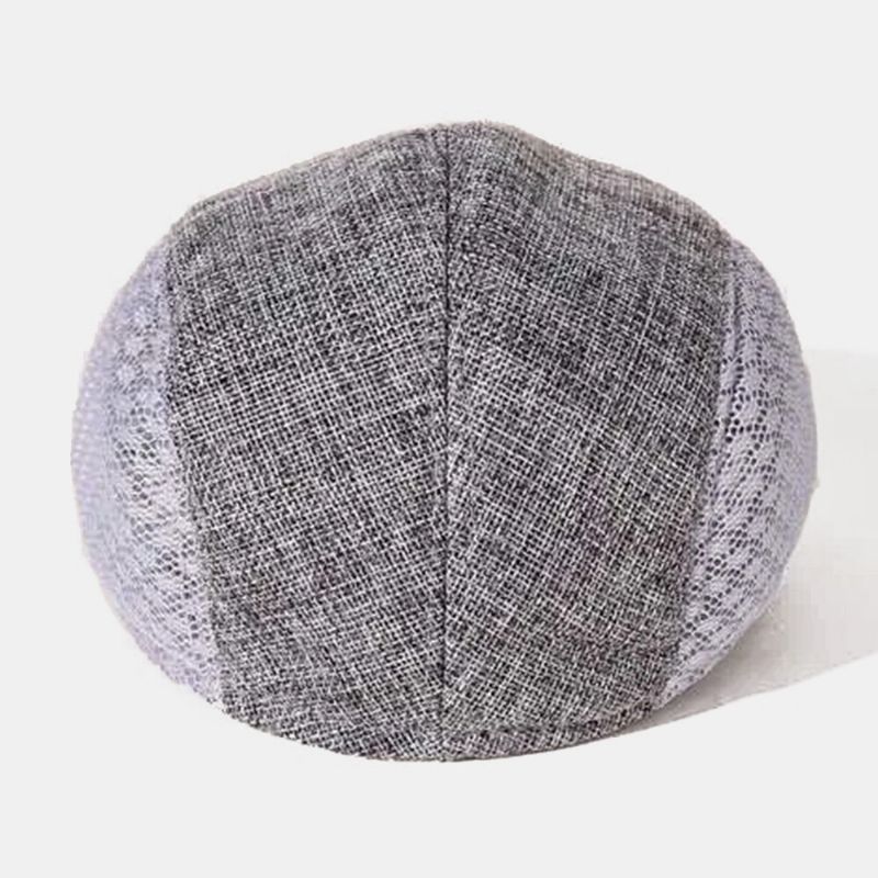 Männer Farblich Passende Berets Caps Mesh Atmungsaktiver Sommer Outdoor Casual Sonnenschutzhut