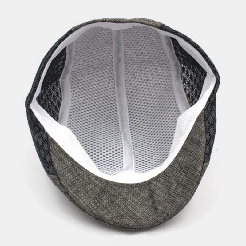 Männer Farblich Passende Berets Caps Mesh Atmungsaktiver Sommer Outdoor Casual Sonnenschutzhut