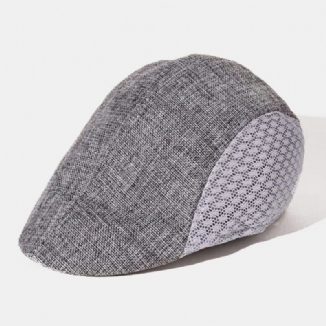 Männer Farblich Passende Berets Caps Mesh Atmungsaktiver Sommer Outdoor Casual Sonnenschutzhut