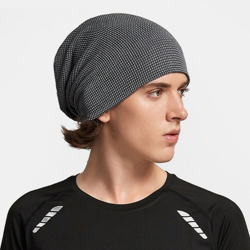 Multifunktions-mesh Atmungsaktiv Schweißabsorbierend Hip-hop-sportstirnband Schal Beanie-mütze