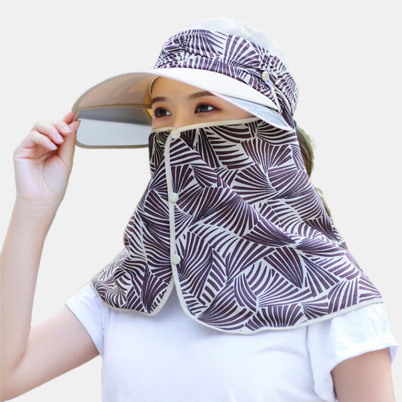 Outdoor-sonnenschutz-gesichtsmaskenhut Mit Sonnenblende