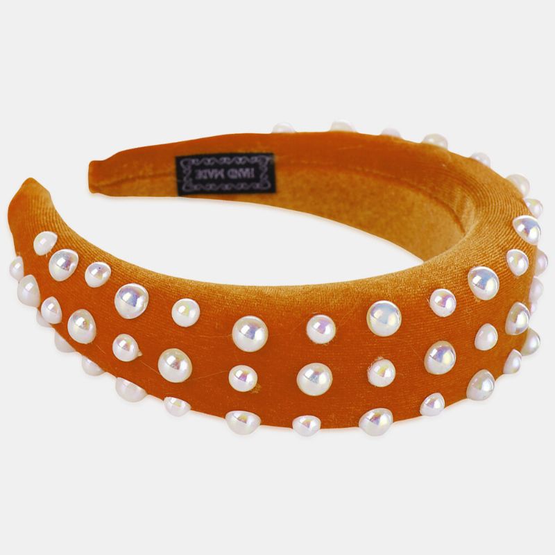 Pearl Sponge Headband Mehrfarbiges Damen-stirnband