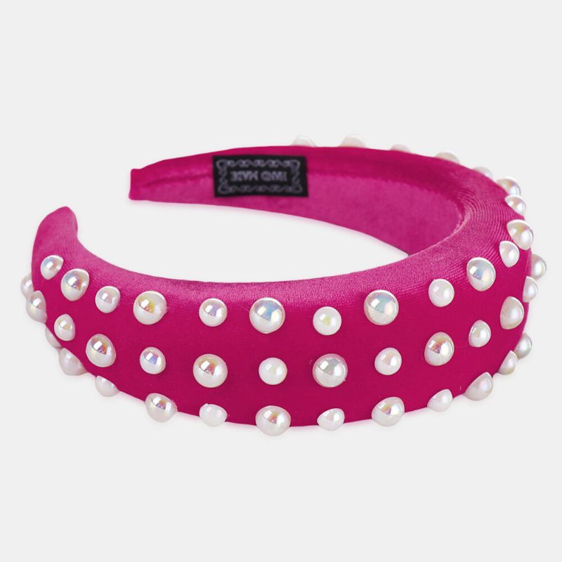 Pearl Sponge Headband Mehrfarbiges Damen-stirnband