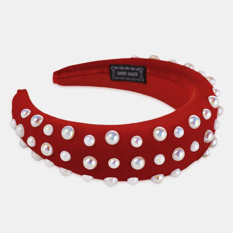 Pearl Sponge Headband Mehrfarbiges Damen-stirnband