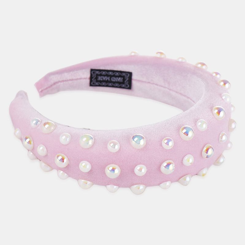 Pearl Sponge Headband Mehrfarbiges Damen-stirnband