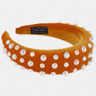 Pearl Sponge Headband Mehrfarbiges Damen-stirnband