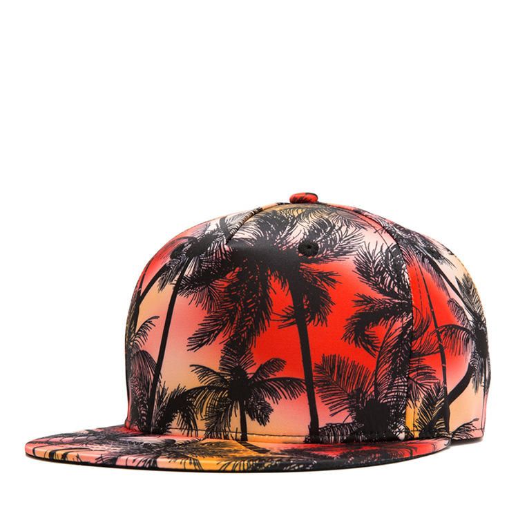 Tropical Wind Coconut Flat Hat Blatt Hip Hop Hat Baseball Cap