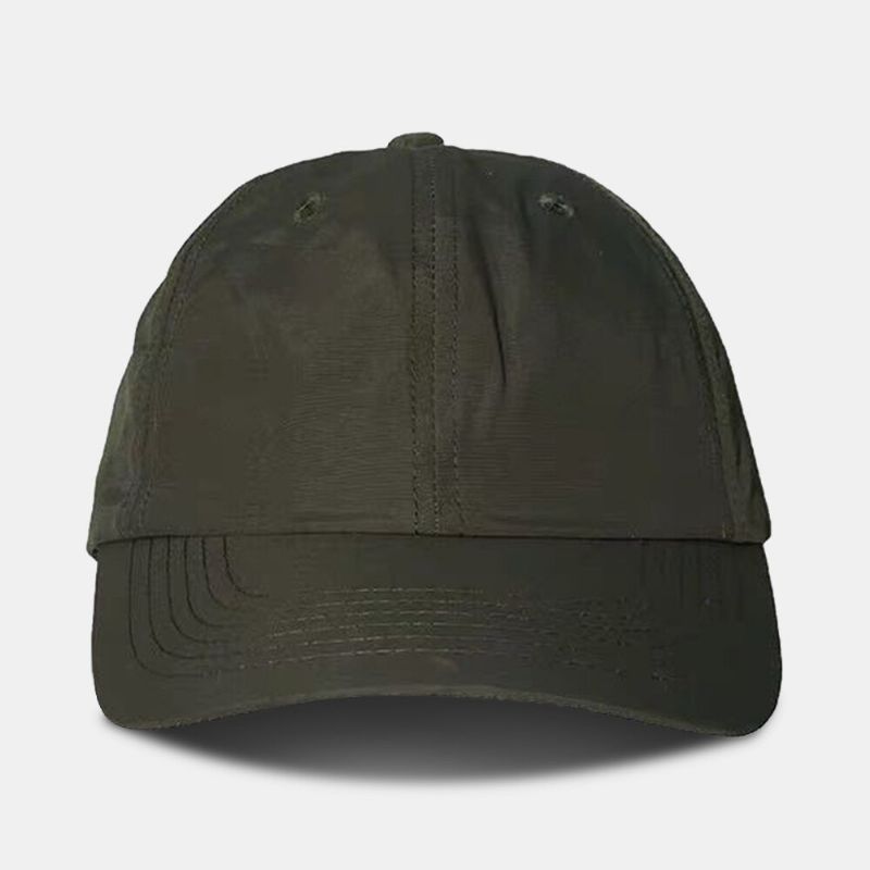 Unisex-baseballmütze Aus Schnell Trocknendem Stoff Mit Reißverschlusstasche Fashion Wild Soft Top Sunshade Adjustable Hat