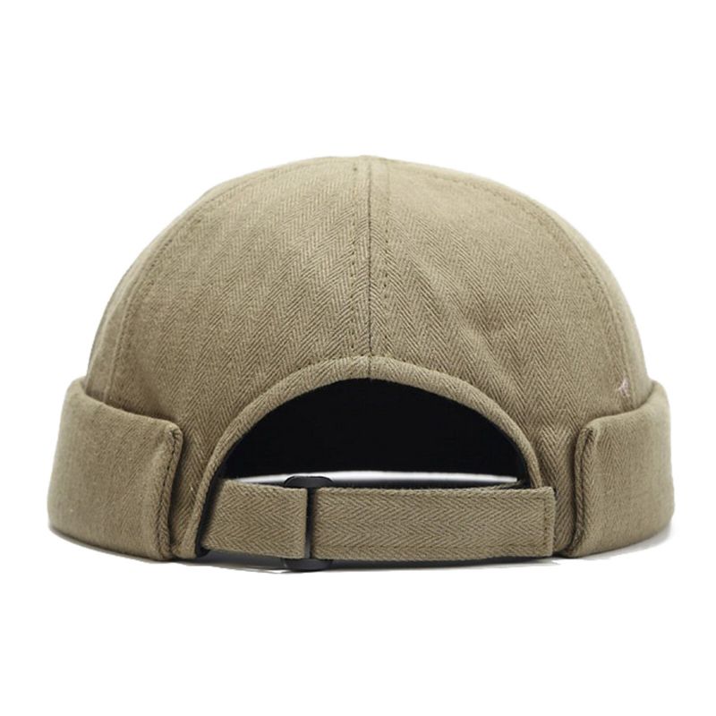 Unisex-baumwolle Einfarbig Stilvoll Einfach All-match Verstellbar Randlos Beanie Landlord Caps Skull Caps